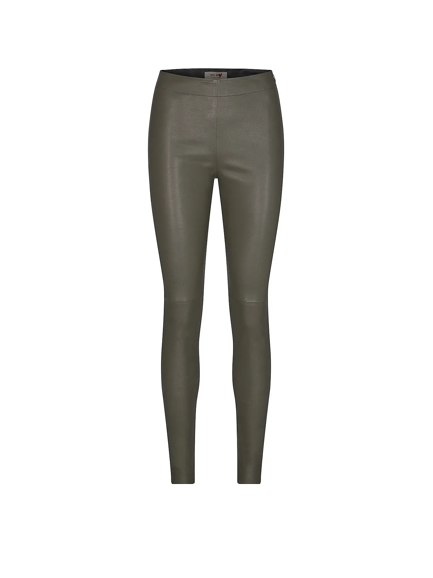 MOS MOSH | Lederleggings MMLUCILLE | grün
